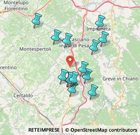 Mappa Via Malafrasca, 50026 San Casciano in Val di pesa FI, Italia (6.43286)