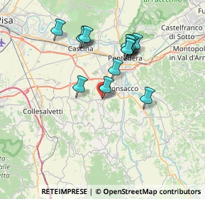 Mappa Via A. Gramsci, 56035 Casciana Terme Lari PI, Italia (6.84286)