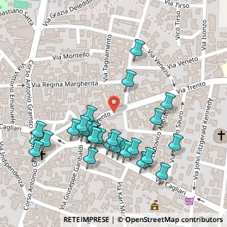 Mappa Via Trento, 09012 Capoterra CA, Italia (0.13214)