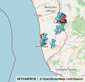 Mappa Via Piane, 87033 Belmonte Calabro CS, Italia (16.51)