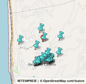 Mappa Via Piane, 87033 Belmonte Calabro CS, Italia (1.05)