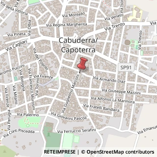 Mappa Via Armando Diaz, 42, 09012 Capoterra, Cagliari (Sardegna)