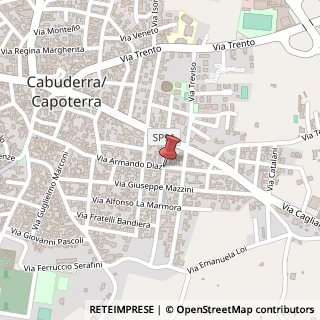 Mappa Via A. Diaz, 124 ang.Via Mameli, 09012 Capoterra CA, Italia, 09012 Capoterra, Cagliari (Sardegna)