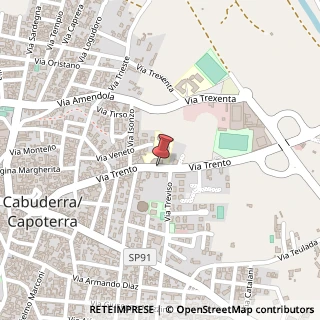 Mappa Via Trento, 78, 09012 Capoterra, Cagliari (Sardegna)