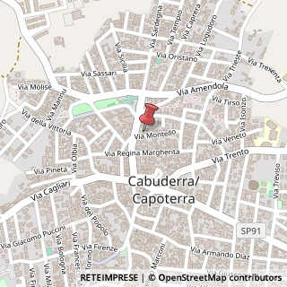 Mappa Via Montello, 11, 09012 Capoterra, Cagliari (Sardegna)