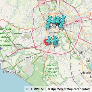 Mappa Via Calcutta, 00144 Roma RM, Italia (6.83636)