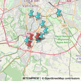 Mappa Via dei Corazzieri, 00143 Roma RM, Italia (2.765)