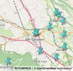 Mappa Via Casilina Km 30, 00030 San Cesareo RM, Italia (2.55364)