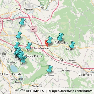 Mappa Via Valle Bonafede, 00030 San Cesareo RM, Italia (10.5705)