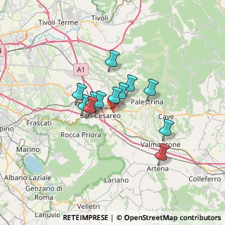 Mappa Via Valle Bonafede, 00030 San Cesareo RM, Italia (5.06667)