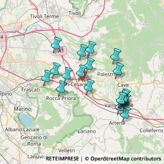 Mappa Via della Chiesetta, 00030 San Cesareo RM, Italia (7.565)