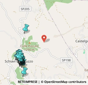 Mappa Colle Pizzuto, 66045 Schiavi di Abruzzo CH, Italia (1.53043)