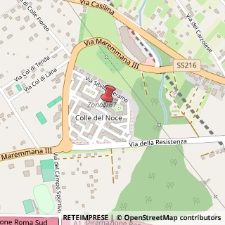 Mappa Via Colle del Noce, 47, 00030 San Cesareo, Roma (Lazio)