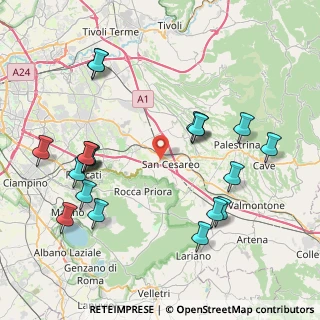 Mappa Via Giacomo Balla, 00030 San Cesareo RM, Italia (9.6565)