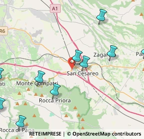 Mappa Via Giacomo Balla, 00030 San Cesareo RM, Italia (6.1675)