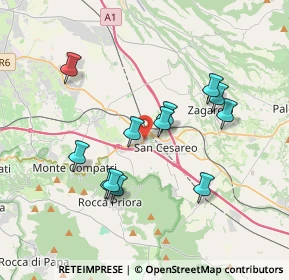 Mappa Via Giacomo Balla, 00030 San Cesareo RM, Italia (3.53833)