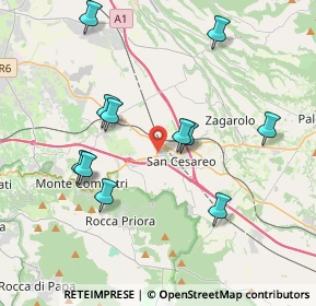Mappa Via Giacomo Balla, 00030 San Cesareo RM, Italia (4.11727)
