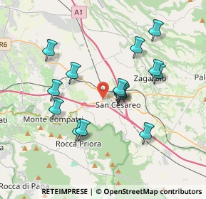 Mappa Via Giacomo Balla, 00030 San Cesareo RM, Italia (3.53133)
