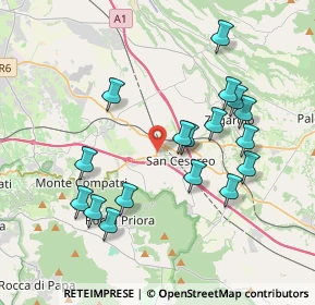 Mappa Via Giacomo Balla, 00030 San Cesareo RM, Italia (4.01471)