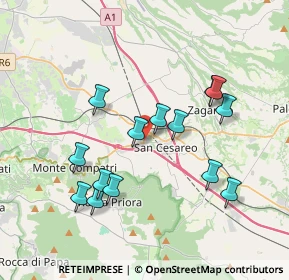 Mappa Via Giacomo Balla, 00030 San Cesareo RM, Italia (3.83857)
