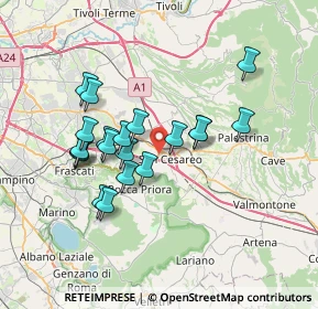 Mappa Via Giacomo Balla, 00030 San Cesareo RM, Italia (6.6095)