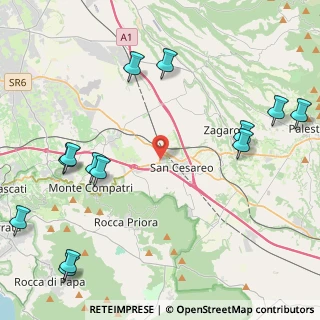 Mappa Via Giacomo Balla, 00030 San Cesareo RM, Italia (6.08077)