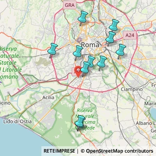 Mappa Via Oslo, 00144 Roma RM, Italia (8.25545)