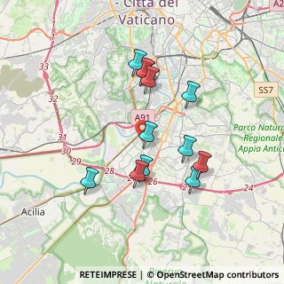 Mappa Via Oslo, 00144 Roma RM, Italia (3.4125)