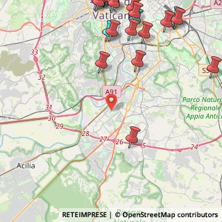 Mappa Via Oslo, 00144 Roma RM, Italia (6.9105)