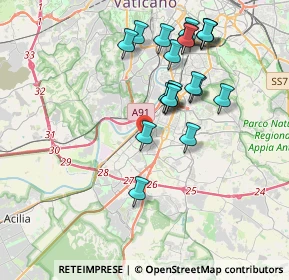 Mappa Viale Città D'Europa, 00144 Roma RM, Italia (3.9285)