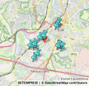 Mappa Viale Città D'Europa, 00144 Roma RM, Italia (1.38923)