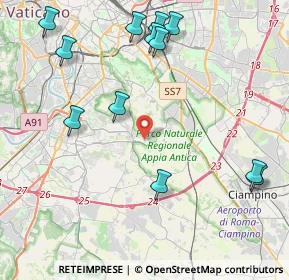 Mappa Via Pescopagano, 00178 Roma RM, Italia (5.34083)