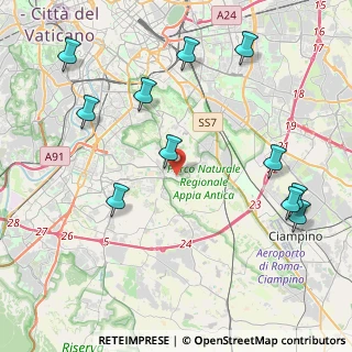Mappa Via Pescopagano, 00178 Roma RM, Italia (5.25636)