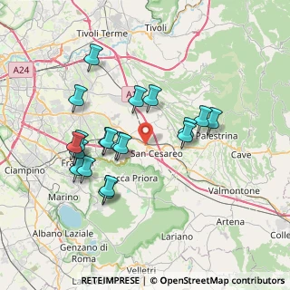 Mappa Km 28, 00030 San Cesareo RM, Italia (7.28105)