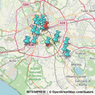 Mappa Via di Tor Carbone, 00178 Roma RM, Italia (6.80722)