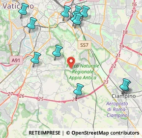 Mappa Via di Tor Carbone, 00178 Roma RM, Italia (5.34583)
