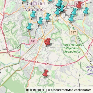 Mappa Via Luigi Lilio, 00143 Roma RM, Italia (6.85211)