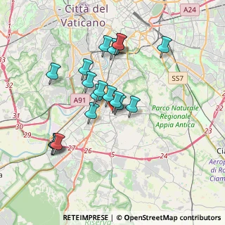 Mappa Via Luigi Lilio, 00143 Roma RM, Italia (3.38944)
