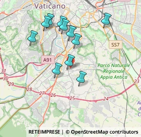 Mappa Via Luigi Lilio, 00143 Roma RM, Italia (3.73727)