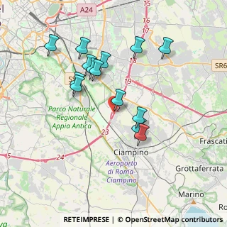 Mappa Via Circonvallazione Orientale, 00178 Roma RM, Italia (3.65786)