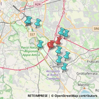 Mappa Via Circonvallazione Orientale, 00178 Roma RM, Italia (3.3325)
