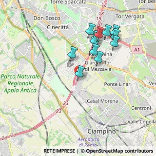 Mappa Via Circonvallazione Orientale, 00178 Roma RM, Italia (1.9725)