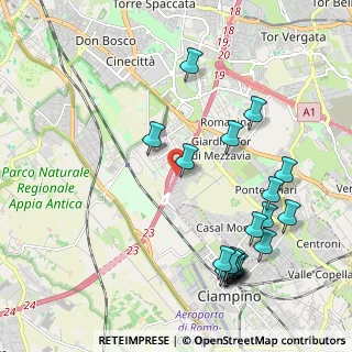 Mappa Via Circonvallazione Orientale, 00178 Roma RM, Italia (2.5935)