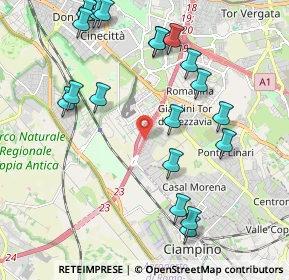 Mappa Via Circonvallazione Orientale, 00178 Roma RM, Italia (2.51)