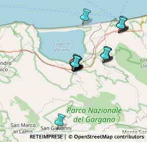 Mappa Via Avellino, 71010 Cagnano Varano FG, Italia (6.346)