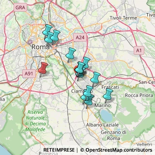 Mappa Via Michele Migliarini, 00173 Roma RM, Italia (5.38533)
