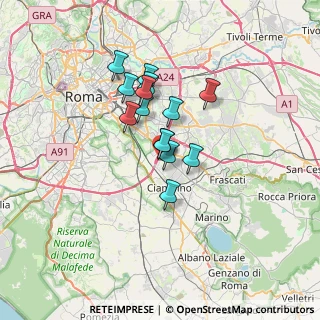 Mappa Via Michele Migliarini, 00173 Roma RM, Italia (5.06286)
