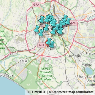 Mappa Viale Robert Schuman, 00144 Roma RM, Italia (6.9815)