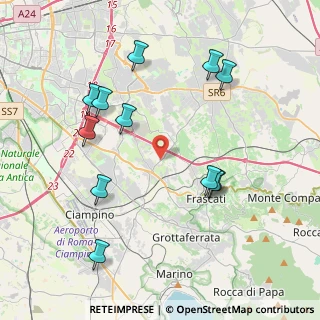 Mappa Via Fontanile Tuscolano, 00044 Frascati RM, Italia (4.52083)