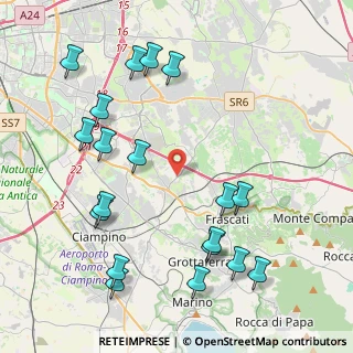 Mappa Via Fontanile Tuscolano, 00044 Frascati RM, Italia (5.21947)